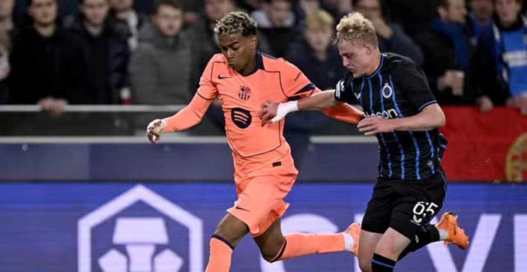 Em jogo de seis gols, Barcelona empata com o Brugge na Liga dos Campeões