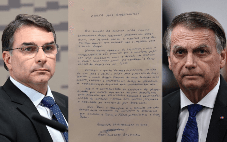 Bolsonaro reafirma apoio a pré-candidatura de Flávio à Presidência em carta escrita à mão