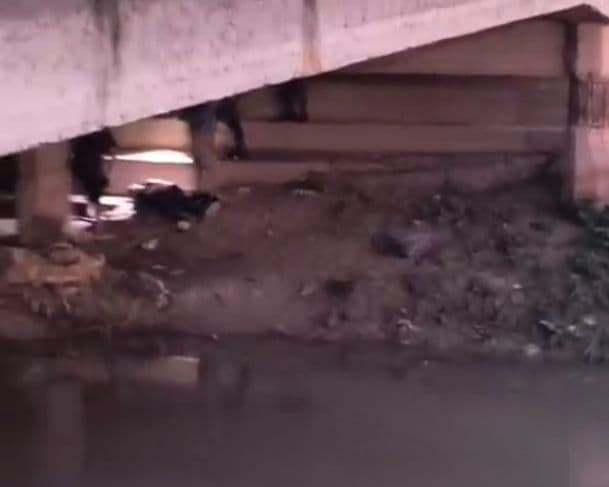 Imagens fortes: Homem é atraído para emboscada, espancado é morto embaixo de ponte em Manaus