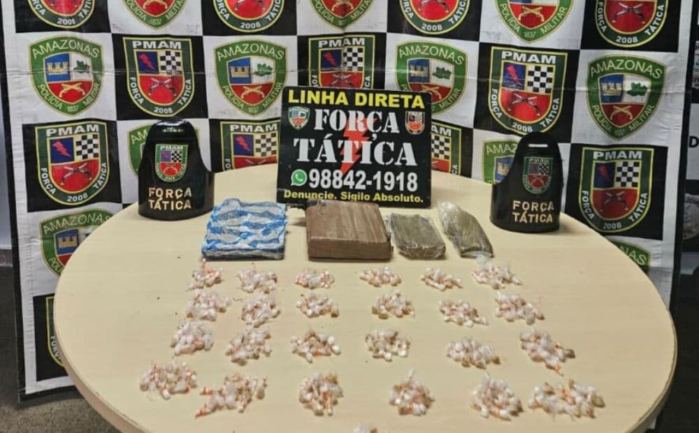Mais de 250 porções de drogas são apreendidas no bairro Japiim