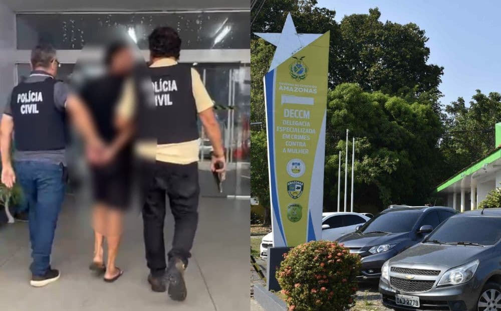 Homem é preso por lesão corporal e injúria contra a ex-companheira em Manaus