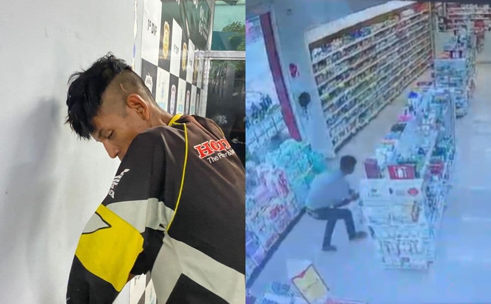 VÍDEO: Homem é preso em flagrante ao tentar furtar drogaria na avenida Djalma Batista