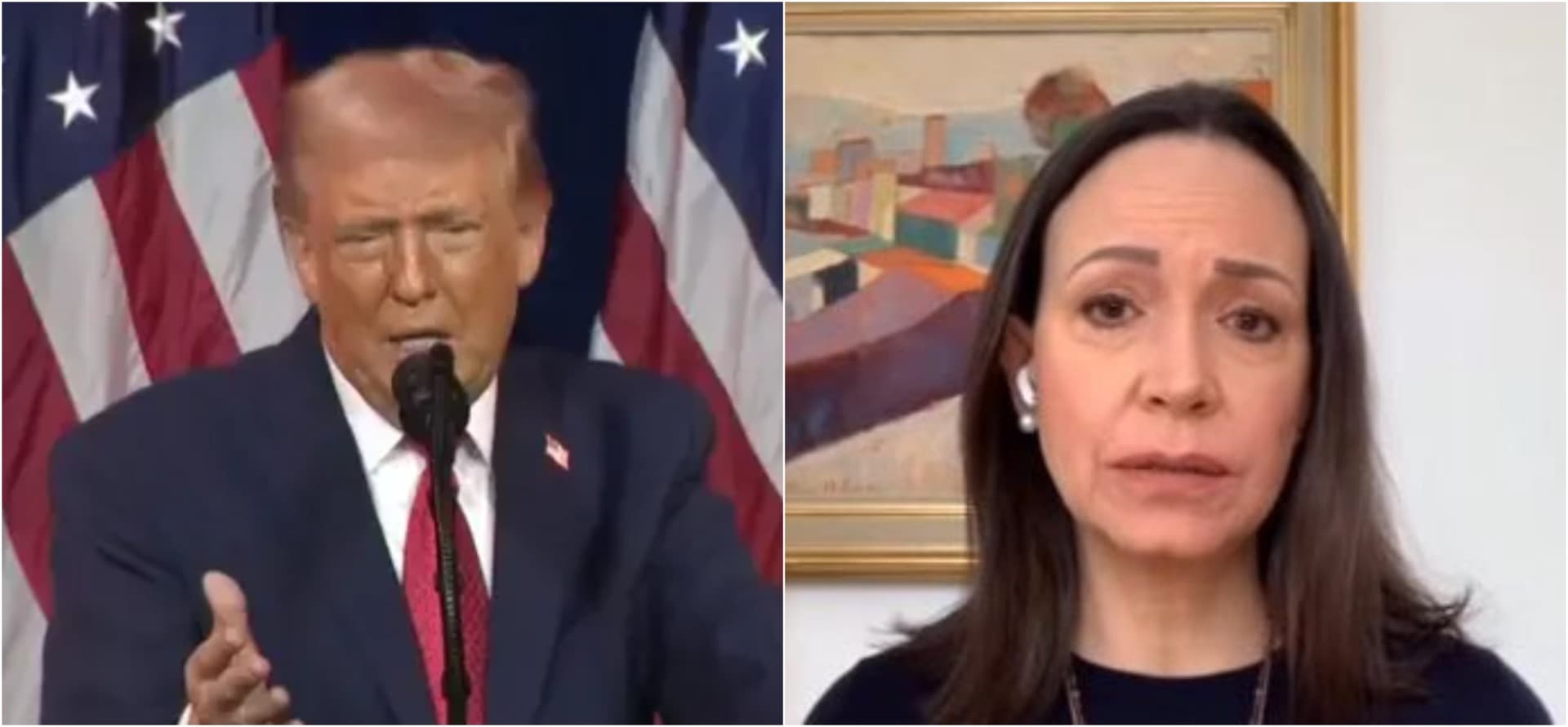 Trump se encontra com ganhadora do Nobel da Paz nesta quinta-feira