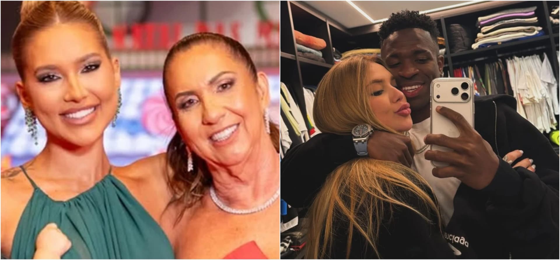 Virginia é criticada por viajar para ver Vini Jr. após acidente da mãe