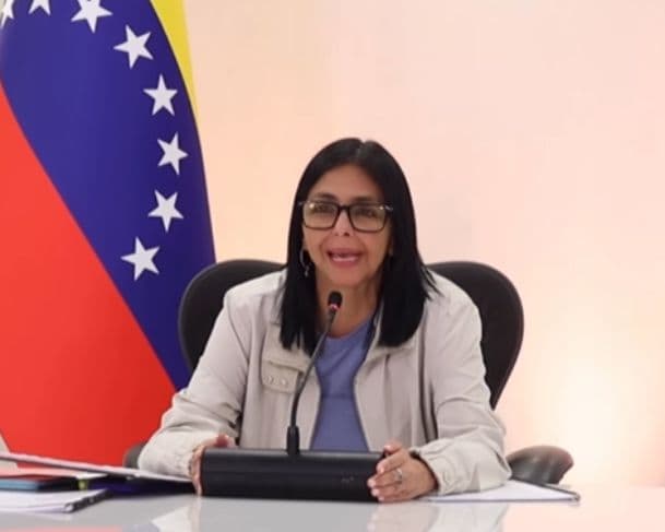 Delcy Rodríguez faz agradecimento público ao presidente Lula pelo apoio dado a Venezuela