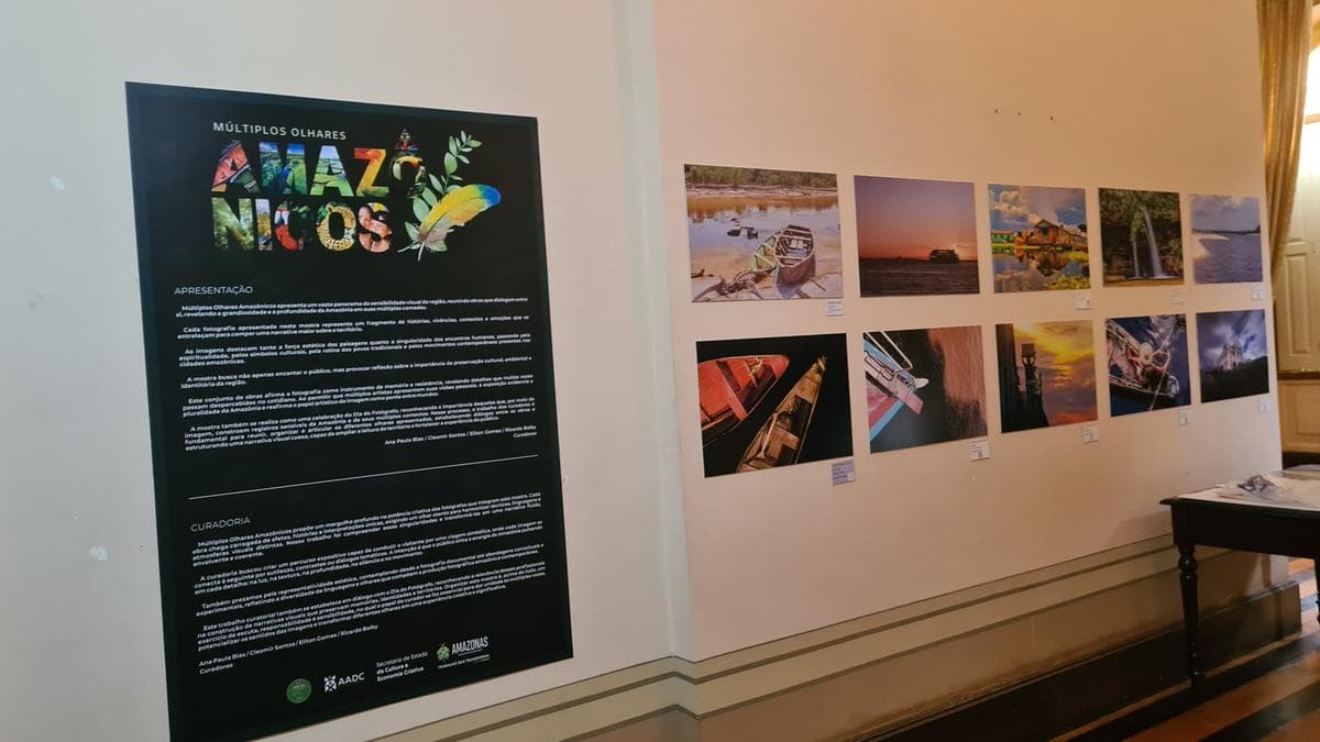 Exposição “Múltiplos Olhares Amazônicos” reúne obras de 32 fotógrafos no Palácio da Justiça