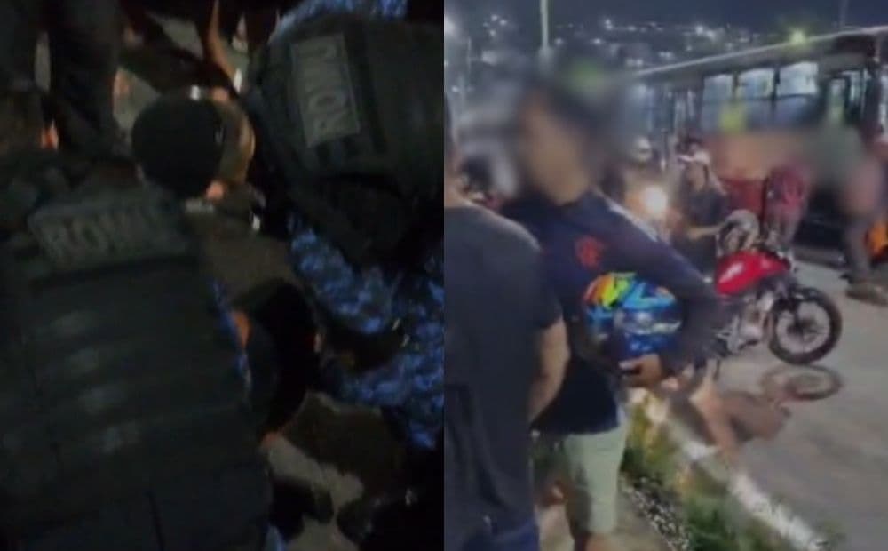 Suspeito é espancado por assalto a ônibus da linha 560 na zona Norte de Manaus