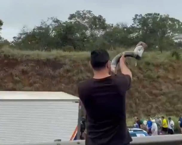 “TromPetista” toca berrante para receber Nikolas Ferreira e seus seguidores durante Caminhada da Liberdade