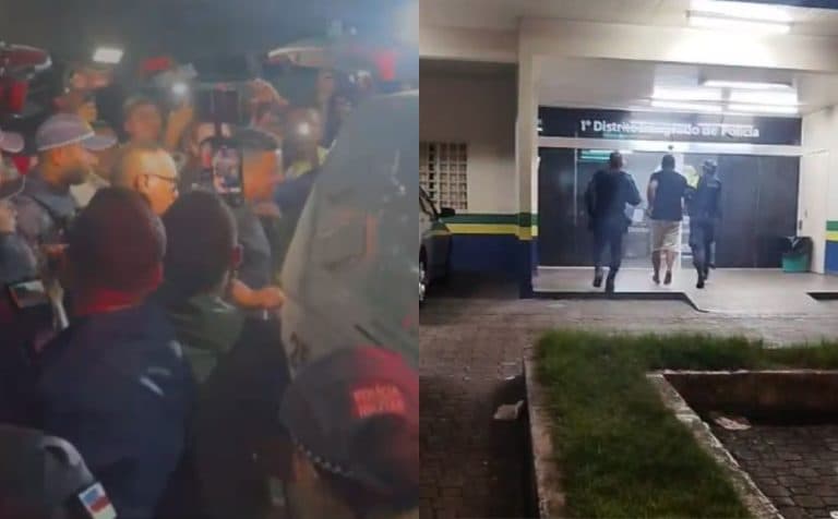 Veja momento que comandante de lancha é detido após naufrágio no Rio Solimões