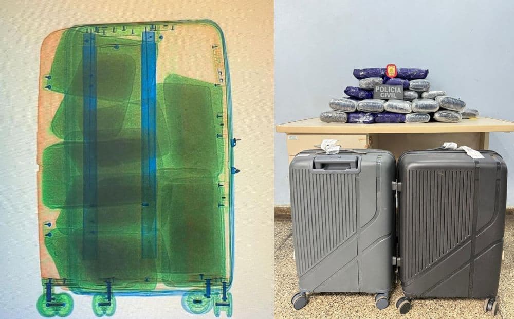 Grupo é preso tentando despanchar malas com 40 kg de drogas no aeroporto de Tefé
