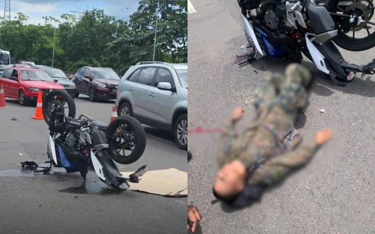 URGENTE: Militar quebra pulso em grave acidente na Avenida das Torres