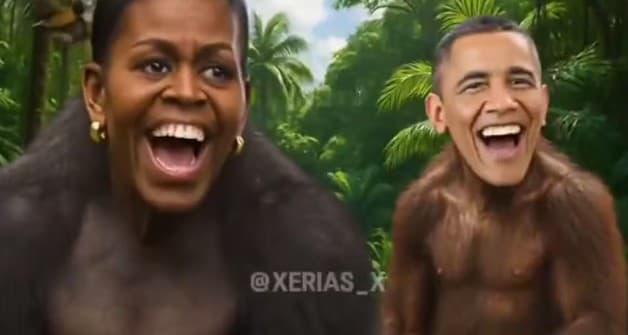 Trump diz que não vai se desculpar por compartilhar vídeo que retrata Barack Obama como macaco