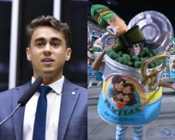 Nikolas Ferreira afirma que vai acionar MP contra presidente da Escola de Samba que homenageou Lula no carnaval
