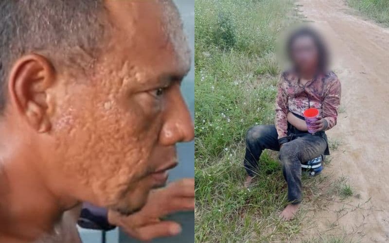 Suspeito de espancar mototaxista em Manacapuru é preso ao se esconder debaixo de roupas sujas