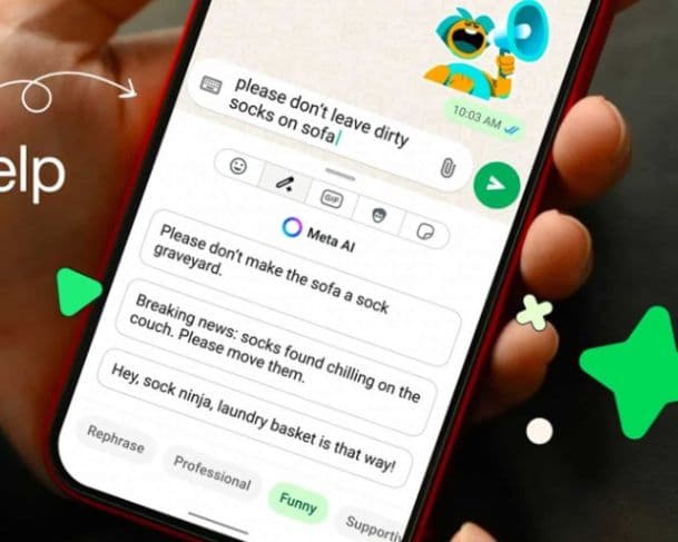 WhatsApp libera novas ferramentas de IA para mensagens e imagens
