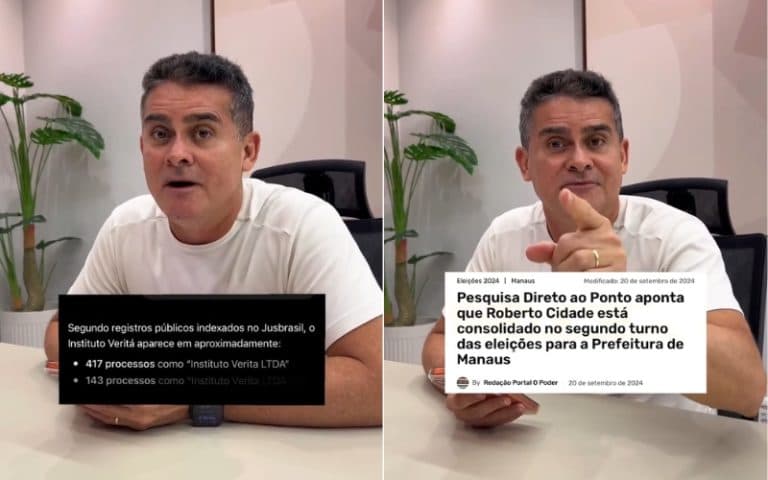 David Almeida reage a pesquisa do Veritá e questiona credibilidade dos dados