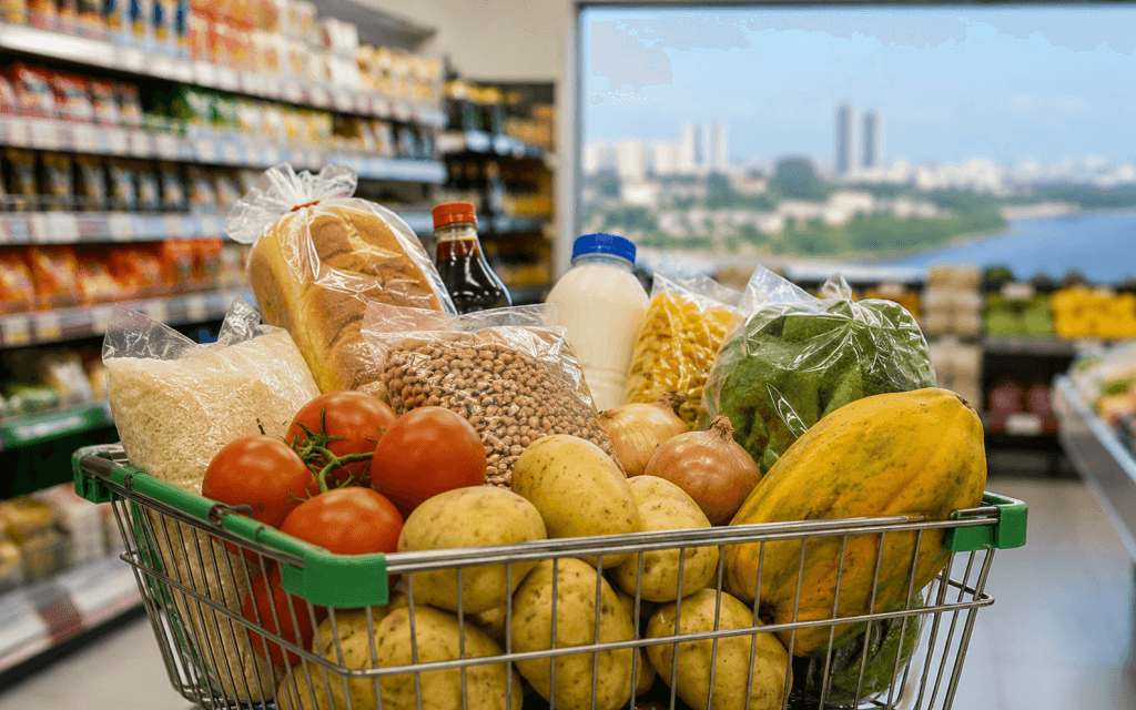 Preço médio da cesta básica cai para R$ 280,58 em Manaus, aponta Procon