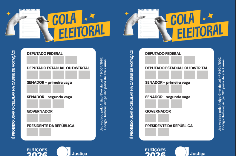 Colinha eleitoral não pode estar no celular, alerta TSE