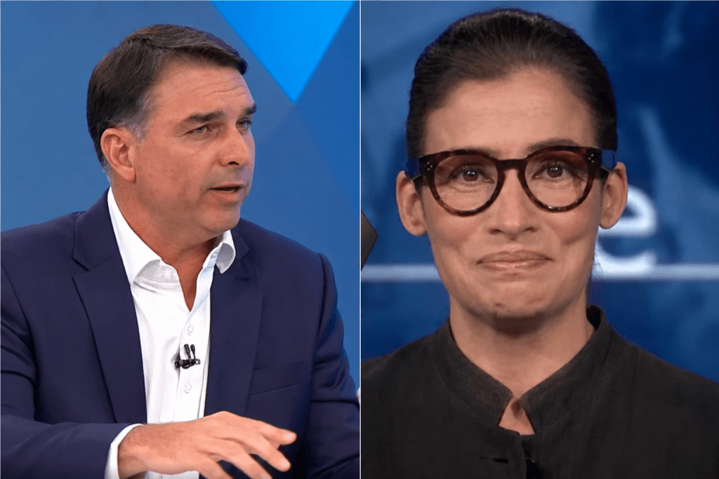 Flávio usa solidariedade a Renata Vasconcellos para marcar contraste com Lula na Globo
