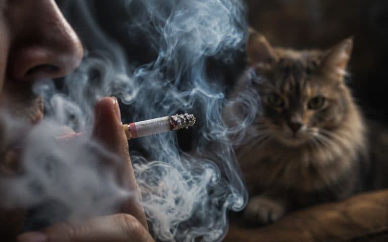 Cães e gatos podem desenvolver câncer por fumaça de cigarro