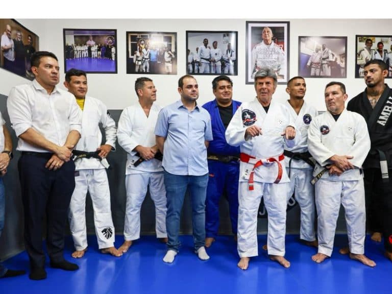 Ministro do STF Luiz Fux visita projeto de jiu-jítsu em Manaus