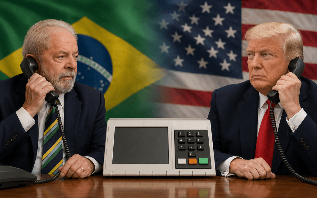 Lula diz a Trump que sistema eleitoral brasileiro é seguro e confiável
