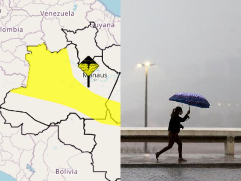 INMET alerta para chuvas intensas no Amazonas nesta sexta-feira (25)