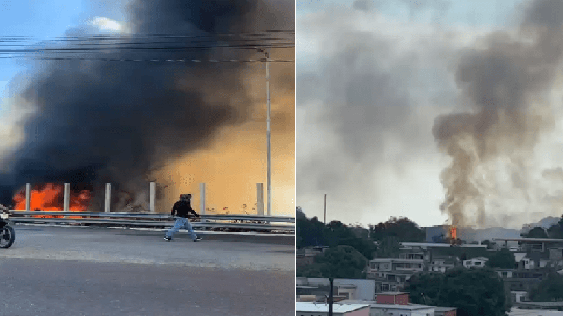 Incêndio atinge área de mata no Porto São Raimundo