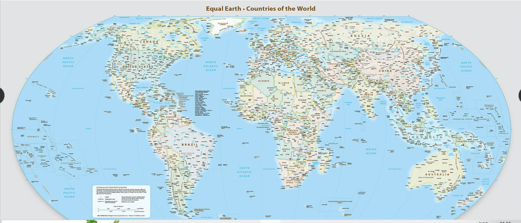 Brasil aparece maior no novo mapa-múndi: entenda o que mudou