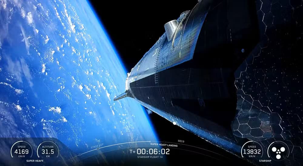 Maior nave espacial do mundo, Starship deve sobrevoar o Brasil ao menos 5 vezes