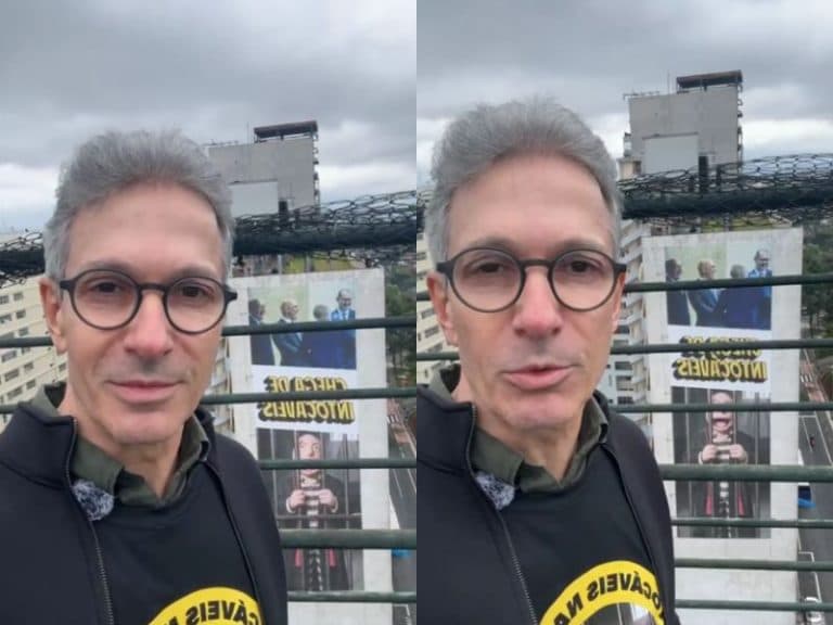 Zema faz ato na Avenida Paulista sem apoiadores e critica ministros do STF
