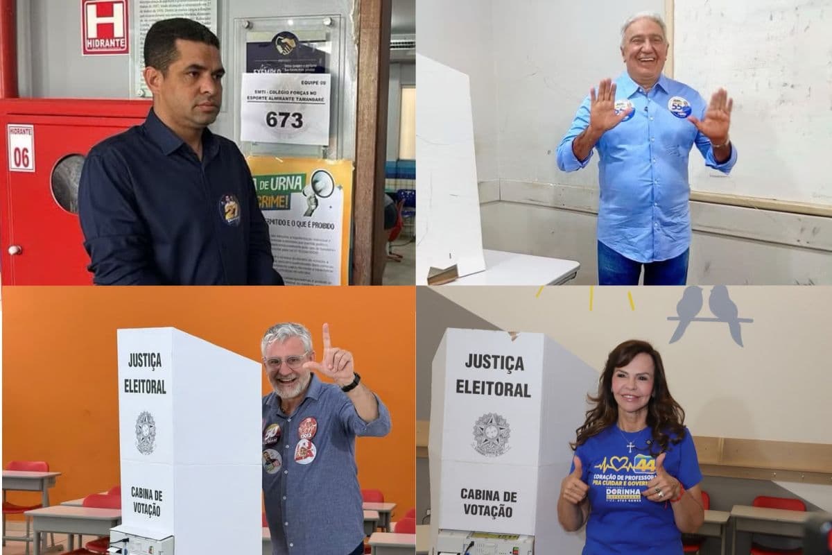 Candidatos ao Governo do Tocantins votam no primeiro turno das eleições