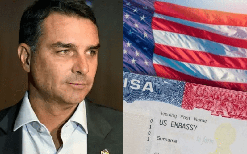 EUA vão emitir vistos para Flávio Bolsonaro e sua família