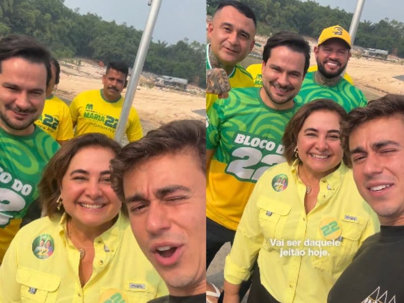 Nikolas Ferreira chega a Manaus para ato político na Ponta Negra