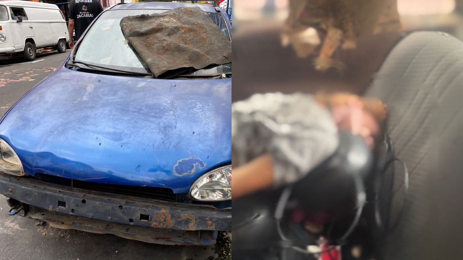 Veja vídeos: Suspeitos saindo de carro onde homem foi encontrado morto no Centro