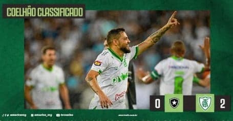 América volta a vencer Botafogo e confirma classificação na Copa do Brasil