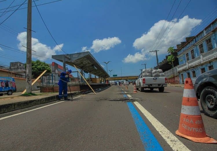 Faixa Azul volta a ser exclusiva para ônibus a partir de agosto