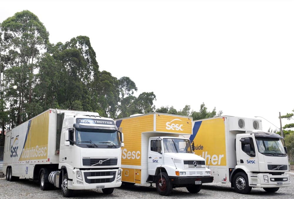 Unidades móveis de Saúde do Sesc à disposição de novos parceiros