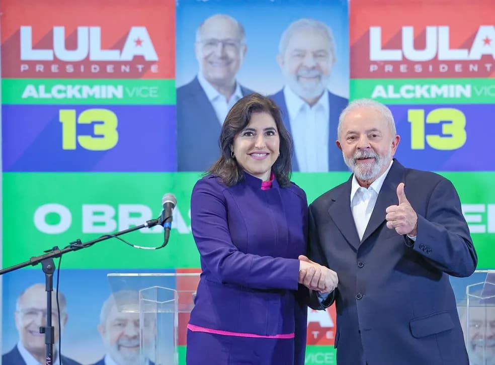 Tebet e Lula selam apoio no 2º turno, “pensamos da mesma forma”, diz senadora