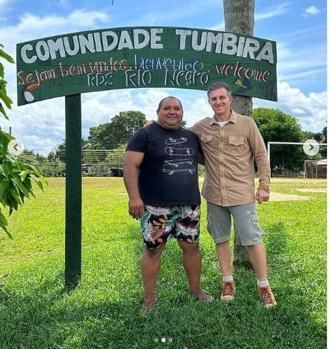 Luciano Huck vem ao Amazonas e conhece comunidade Tumbira