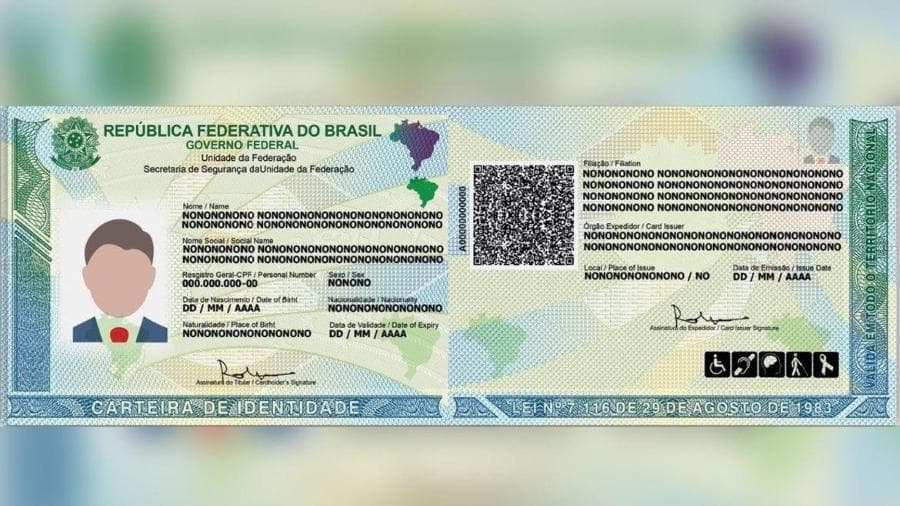 Nova carteira de identidade terá mudanças nos campos ‘sexo’ e ‘nome social’
