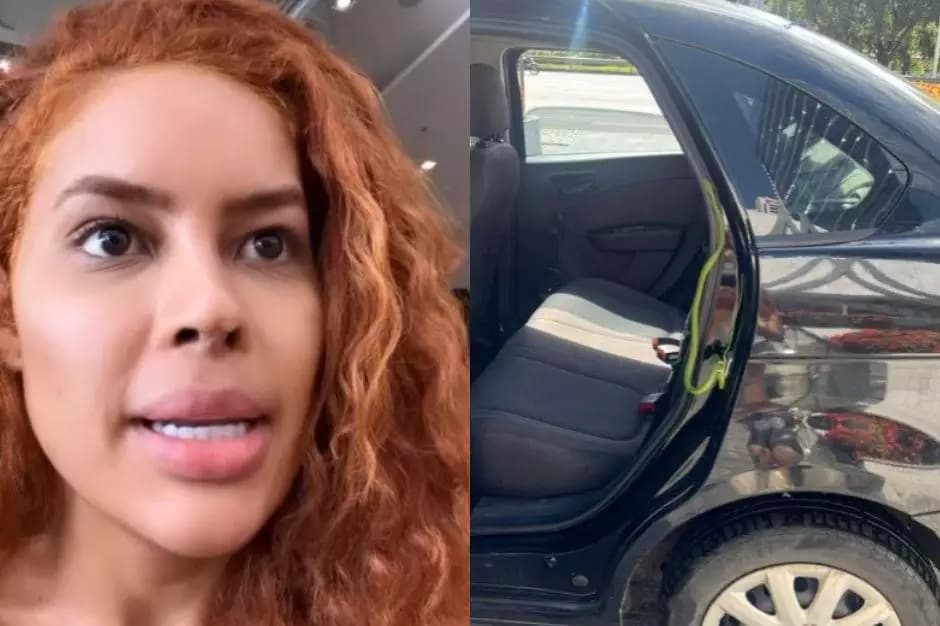 VÍDEO: Influencer é surpreendida com cobra dentro de Uber