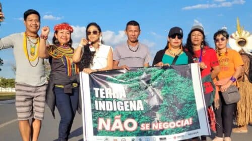 Entidades sociais do AM se juntam em protesto contra a lei do “Marco Temporal”