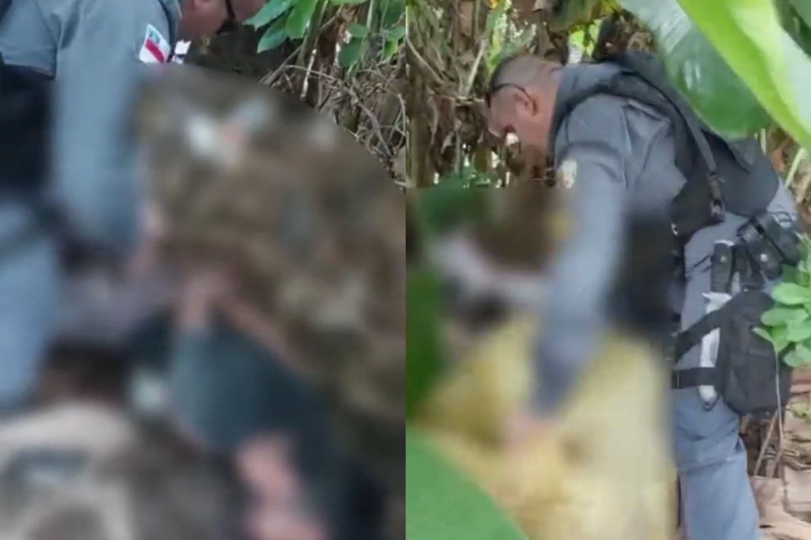 VÍDEO: Homem é resgatado momentos antes de ser executado pelo `tribunal do crime` em Manaus