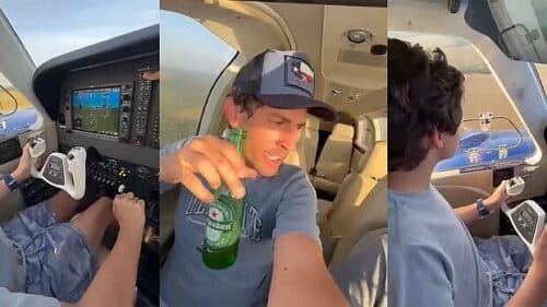 VÍDEO: Bêbado, pai deixa filho adolescente pilotar avião e ambos morrem em acidente