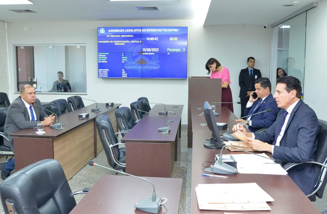 PL que altera organização da Polícia Militar é aprovado na CCJ da Assembleia Legislativa do Tocantins
