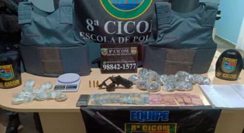 VÍDEO: “Piranha” é preso com drogas, armas e colete após ordenar ataques a viaturas em Manaus
