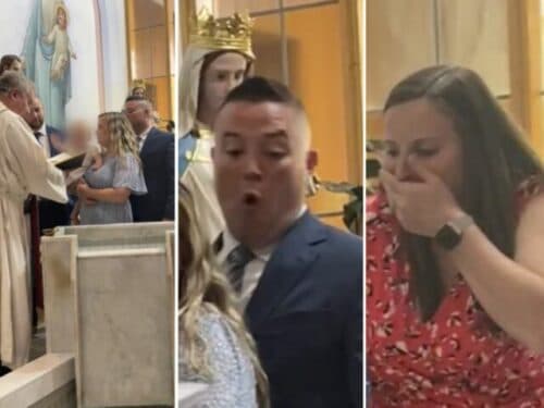 Vídeo: Bebê de 11 meses arranca bíblia de padre e algo inusitado acontece durante batizado
