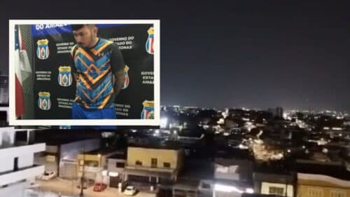 VÍDEO: Suposto chefe de facção é executado e criminosos soltam foguetório, em Manaus