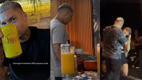 VÍDEO: Cantor Felipe Ret prova Baré, x-caboquinho e exibe namorada amazonense